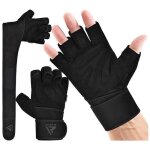 Rdx l4 gants mitaines de musculation gants dhalt�rophilie noir l