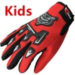 Gants de moto dt  doigts complets pour enfants rouge