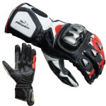 Gants moto racing pro rouge de proanti homologu� ce