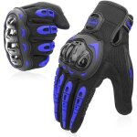 Gants moto gants scooter Été à Écran tactile plein - doigt anti - glissant anti - usure?bleu?l Gants moto gants scooter Été à Écran tactile plein - doigt anti - glissant anti - usure?bleu?l