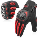Gants moto gants scooter �t� � �cran tactile plein - doigt anti - glissant anti - usure?rouge?xl