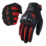 Gants moto tactile coque protection plein doigt moto respirable vtt vlo trotinette enduro scooter - ...