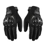 Gants de moto yolistar - noirs cran tactile adapts aux sports de plein air - motocross