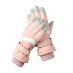 Gants de ski femme - cran tactile - velours chauds impermables et antidrapants