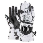 Gants de ski impermables au vent pour hommes et femmes gants de sport au cran tactile gants isolants ...