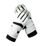 Gants de ski outdoor femme - �cran tactile - velours chauds imperm�ables et antid�rapants - blanc et ...