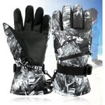 Gants de ski - wovte - chauds et imperméables - Écran tactile - gris & blanc Gants de ski - wovte - chauds et imperméables - Écran tactile - gris & blanc