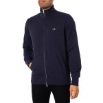 Sweat - shirt zipp regular shield - gant - homme - bleu