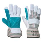 Gants de travail portwest docker paume doublee - vert - gris - 10