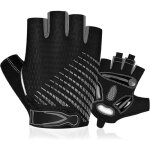 Gants de vlo demi - doigts zgeer gel anti - choc anti - drapage pour homme - rouge