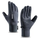 Gants de velo hiver chaud doublé polaire à ecran tactile pour homme - femme gants de ski imperméable ... Gants de velo hiver chaud doublé polaire à ecran tactile pour homme - femme gants de ski imperméable ...