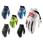 Gants vtt 100% r - core - noir - homme - protections tpr - manchette ajustable