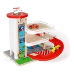 Garage en bois - scratch - jouet avec accessoires - pour enfants  partir de 3 ans - mixte - vhicules ...