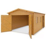 Garage en bois marron 1683 m2 varpa