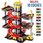 Garage � jouets 6 �tages avec 10 voitures - molto - gamme molto - pour enfants d�s 3 ans