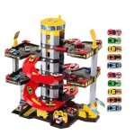 Garage jouet moltoshop parking 5 Étages + 10 voitures - molto - rouge - enfant Garage jouet moltoshop parking 5 Étages + 10 voitures - molto - rouge - enfant