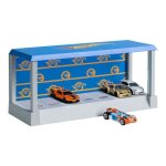 Garage et vitrine lumineux hot wheels - paladone - 7 voitures - adulte - mixte