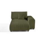 Garance - module dassise mridienne droit - en velours ctel - vert
