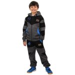 Garons filles survtement charbon & noir toison sweat  capuche a2z brod hauts & joggings bas costume ...