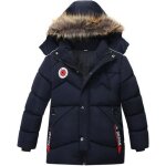 Doudoune capuche mtowsuc j1 garon rembourr avec capuche enfant doudoune hiver noir