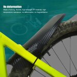 Garde - boue de v�lo - omabeta - 2 pi�ces - noir - universel - r�sistant aux chocs