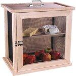 Garde - manger - masy - 1 tage - aspect bois - marron - 44 x 30 x 40 cm