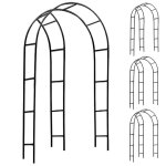 Gardebruk 4x arche de jardin 240x140x37cm support pour plantes grimpantes arche � rosiers tuteur d�coration ...