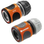 Gardena raccords rapide et aquastop �13 mm et �15 mm ? pour d�but et fin de tuyau ?r�siste au get et ...