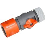 Gardena raccord r�gulateur ? compatible tuyaux �13mm & �15mm ? r�glage d�bit & pression ? r�sistant gel ...