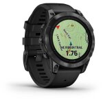 Garmin - epix pro (gen2) - montre connect�e � haute performance - 47mm - acier gray avec bracelet noir ...
