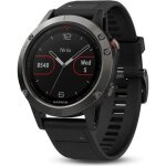 Garmin montre gps fenix 5 - 10 atm - noir et gris - mixte