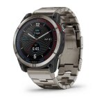 Montre connect�e - garmin - quatix� 7x - �dition solaire - bracelet en titane - recharge solaire