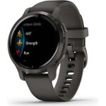Garmin venu 2s - montre connect�e gps - gray - bracelet gris fonc�