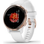 Garmin venu 2s - montre connect�e gps - rose gold - bracelet blanc