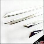 Garniture baguette de porte lat�rale pour dacia lodgy en acier inoxydable 4pcs