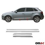 Garniture baguette de porte latrale pour ford kuga 2013 - 2019 en acier chrom