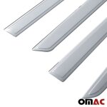 Garniture baguette de porte lat�rale pour peugeot partner 2008 - 2018 inox 4pcs