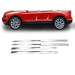 Garniture baguette de porte latrale pour vw tiguan 2016 - 2025 chrom inox 4pcs