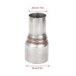 Garosa adaptateur r�ducteur adaptateur de r�ducteur d�chappement 63 mm / 25 pouces � 45 mm / 175 pouces ...