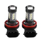 Garosa ampoule led h11 2 pcs h11 h8 12v - 24v 80w voiture haute puissance led brouillard lumineux ampoules ...