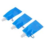 Bouteille deau pliable - garosa - 3pcs - 480ml - pe �cologique - l�ger et portable