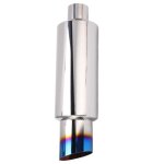 Garosa silencieux d�chappement universel silencieux d�chappement bleu 2in?entr�e 3in?sortie inox silencieux ...