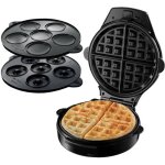 Gaufrier 3 en 1 russell hobbs - 24620 - 56 - 3 plaques interchangeables - donuts et cupcake - 900w