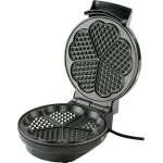 Gaufrier - rosenstein & sohne - 5 gaufres en forme de c?ur - r�glage de la temp�rature - noir