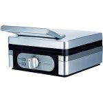 Gaufrier professionnel pour 2 gaufres belges �paisses plaques antiadh�sives mpm mgo 13 1400w argent