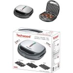 Gaufrier - d�cor inox - 800w - plaques interchangeables - rev�tement anti - adh�sif - multifonctionnel ...