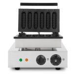 Gaufrier pour gaufres sur batonnet - vertes - 6 gaufres - 120 pices / h - anti - adhrent