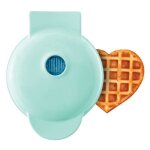 Gaufrier mini en forme de coeurmachine  djeuner 350w 220v - bleu