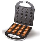 Gaufrier gaufrier � noix 24 moiti�s de p�te � la fois plaques antiadh�sives mesko ms3081 1600w blanc