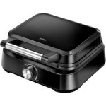 Gaufrier professionnel pour 2 gaufres belges paisses plaques antiadhsives mpm mgo - 40 1500w noir 13965 ...